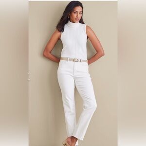 Brand new. Never worn. Soft surroundings white jeans